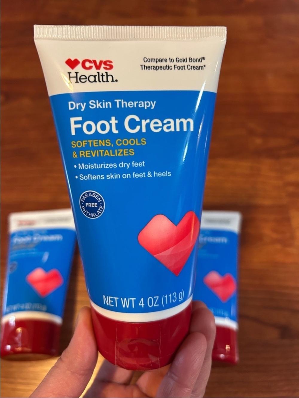 Bundle of 3pcs Foot Cream Dry Skin Therapy, 4oz each - Picture 2 of 3
